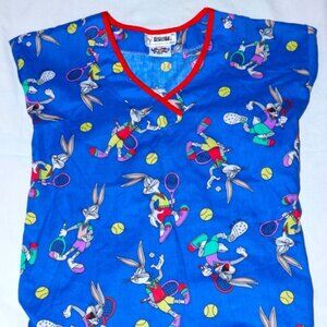 Vintage Bugs Bunny Scrub top